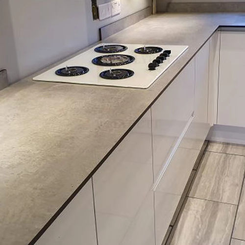 Plain decorative laminate - Changzhou Zhongtian Fire-proof Decorative Sheets Co., Ltd. - stone look / metal look / fabric look