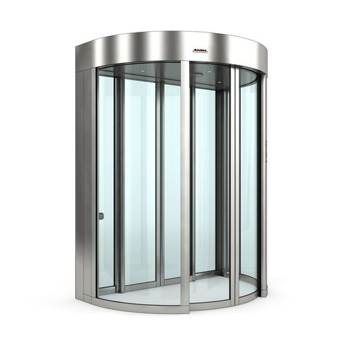 Curved security interlocking door - Saima Sicurezza SpA - for access control / glazed