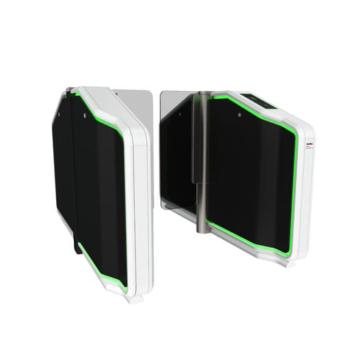 Access control speed gate - Vasari - Saima Sicurezza SpA - glass / stainless steel