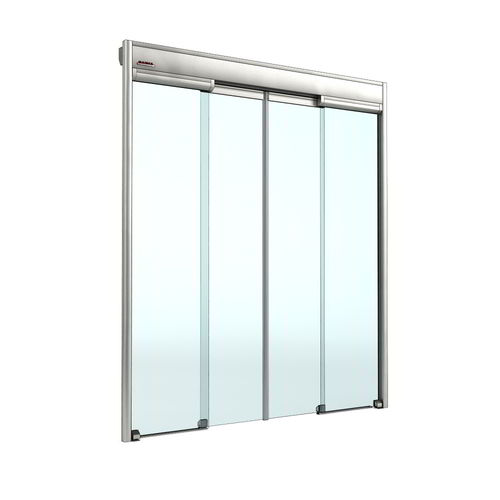 Entry door - Securlight 313 - Saima Sicurezza SpA - glass / sliding / contemporary