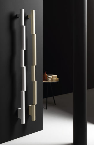 Electric towel radiator - PYPELINE - ANTRAX - contemporary / aluminium / customizable color