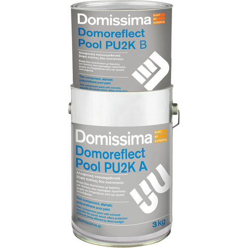 Protective paint - DOMOREFLECT POOL PU2K - Domissima S.A. - pool / interior / for waterproof roofing