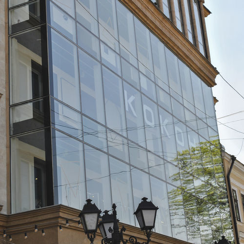 Glass facade system - PARITET LLC - aluminium / screening