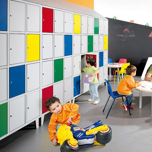 Steel locker - NEO MT - COMERCIAL DE INDUSTRIAS REUNIDAS, S.A. - key / for school / storage