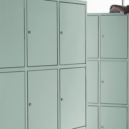 Integrated storage cabinet - METAL SERIES - COMERCIAL DE INDUSTRIAS REUNIDAS, S.A. - wall-mounted / design / traditional