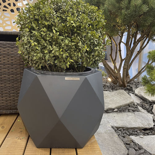 Powder-coated stainless steel planter - DIAMANT - ARTIG METALL ...