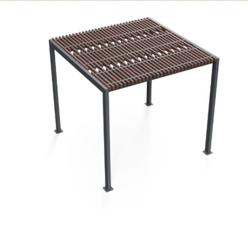 Steel pergola - BELLA VISTA - Floema - metal / recycled plastic / powder-coated steel