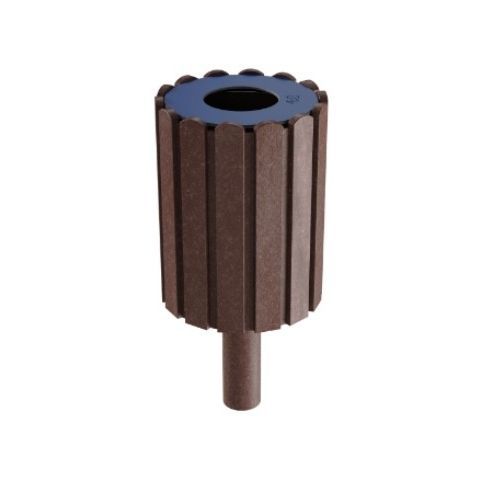 Public trash can - PLAZA - Floema - recycling / stainless steel / recycled plastic