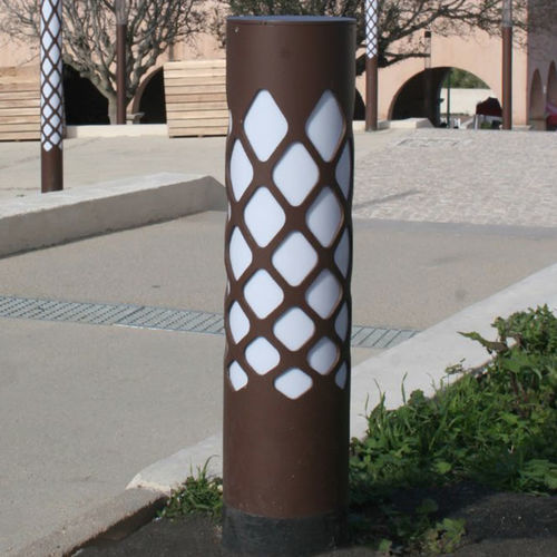 Garden bollard light - KEO / KEA - ECLATEC International - urban / contemporary / polycarbonate
