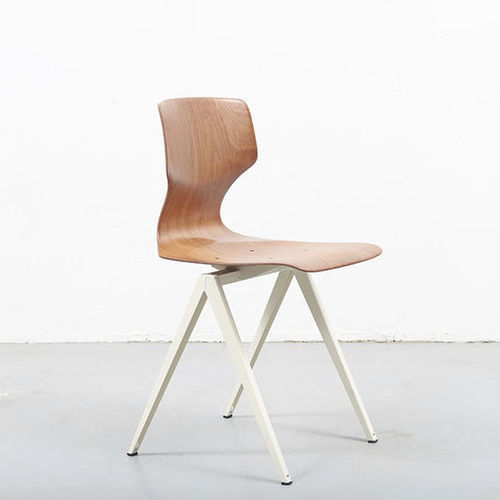 Scandinavian design chair - Galvanitas s19  - cartel de belleville - indoor / oak / plywood