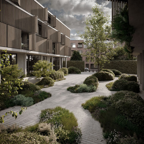 Concrete paver - STRAIGHT - Deer Concrete - outdoor / patio / garden