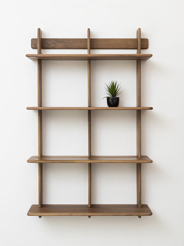 Wall-mounted shelf - C - Pommier Furniture - Scandinavian design / oak / walnut