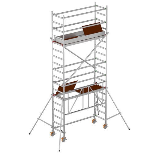 Aluminum scaffolding - NOVA - FORTAL - high / on casters