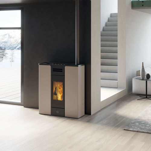 Pellet heating stove - Entity90+ - EK63 - 5 kW...10 kW / 0 - 5 kW / free-standing