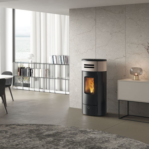 Pellet heating stove - Yung130++ - EK63 - 5 kW...10 kW / 0 - 5 kW / 10 kW...20 kW