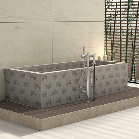 Free-standing bathtub - RELAX-BW - LUX ELEMENTS - professional / coated foam / contemporary