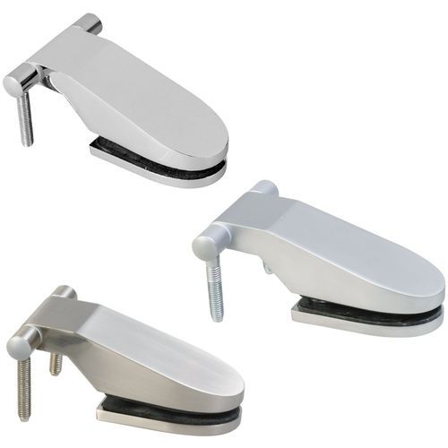 Glass door hinge - TONGUE FORM - Eliga - stainless steel / for spas / for wellness center