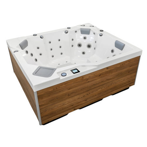Above-ground hot tub - OKA 3 SAPPHIRE - Hanscraft - rectangular / 5-person / acrylic