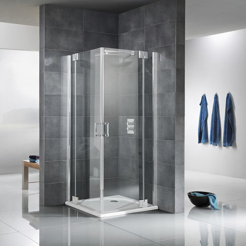 Glass shower enclosure - K2P: 2125010 - HSK - with pivot door / corner / home