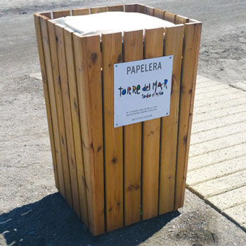 Public waste bin - SEA TOWER - Maderas Menur - recycling / hanging / free-standing