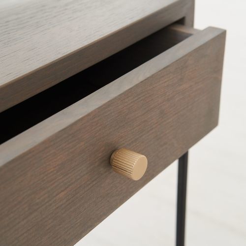Contemporary furniture knob - STRIPE - IDDO - steel