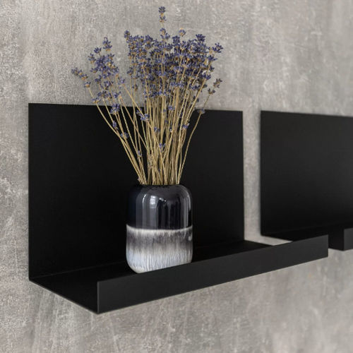 Wall-mounted shelf - BASIC  - IDDO - contemporary / sheet steel / bathroom