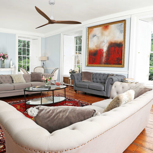 Residential ceiling fan - TE4_CP8SW166 - KLASSFAN - indoor / ABS / brown