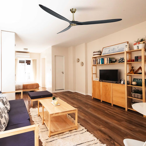Residential ceiling fan - DC5_P7BK223 - KLASSFAN - indoor / ABS / WiFi