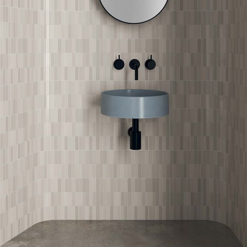 Wall-mounted washbasin - MK101 - Maark Bathware - concrete / matte finish / round