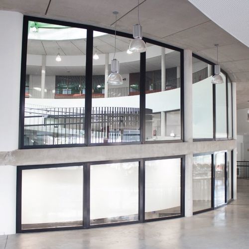 Edge-to-edge partition - ClassicTeq EI 60 - ERIBEL FRANCE - fixed / with glass panel / aluminum