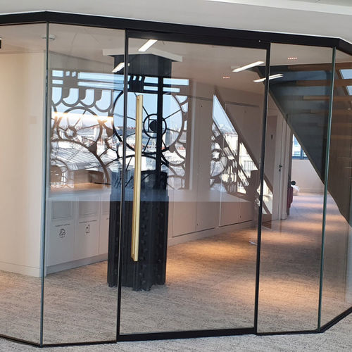 Interior door - InvisiTeq  EI2-60 VIGLAS - ERIBEL FRANCE - steel / two-way / contemporary
