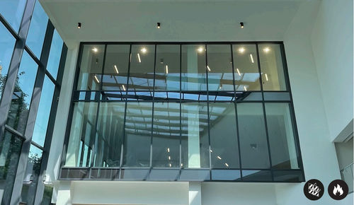 Panel curtain wall - SteelTeq E30 - ERIBEL FRANCE - steel / acoustic / flame-resistant