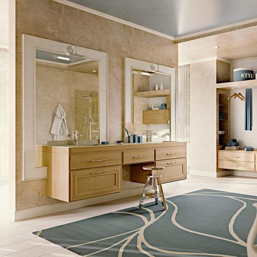 Double washbasin cabinet - Pienza New Classic - ARCARI ARREDAMENTI - free-standing / wall-mounted / wooden