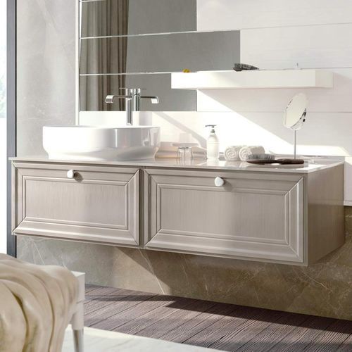Wall-mounted washbasin cabinet - Venezia  - ARCARI ARREDAMENTI - wooden / contemporary / without door