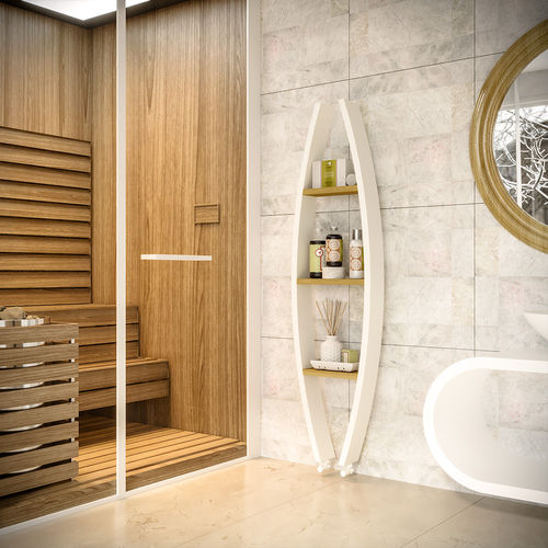 Hot water towel heater/radiator - BOLLY - LOJIMAX - 0...500 w / 1501 w...2000 w / contemporary