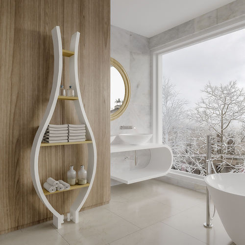 Hot water towel heater/radiator - VASE - LOJIMAX - 0...500 w / 1501 w...2000 w / contemporary