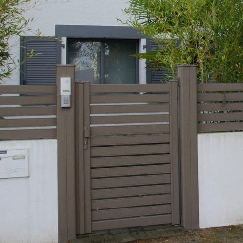 Aluminum garden gate - Rose - USINE-ONLINE