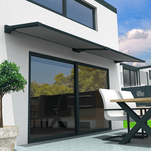 Door canopy - USINE-ONLINE - for patio / for window / aluminum