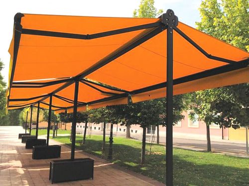 Double-slope awning - 325 - USINE-ONLINE - box / free-standing / motorized
