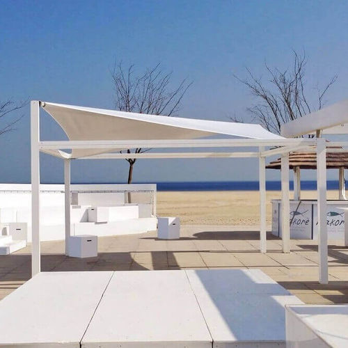 Self-supporting pergola - FERRARI 602 ÉTANCHE VL 120 - USINE-ONLINE - extruded aluminum / fabric canopy / custom