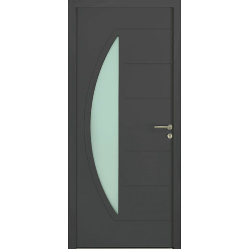 Entry door - Hobby  - USINE-ONLINE - aluminum / swing / contemporary