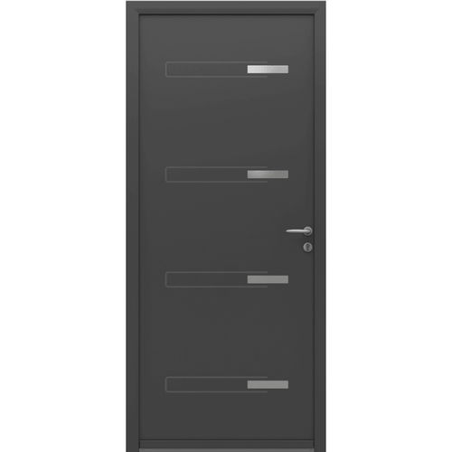 Entry door - Elbot  - USINE-ONLINE - aluminum / swing / contemporary