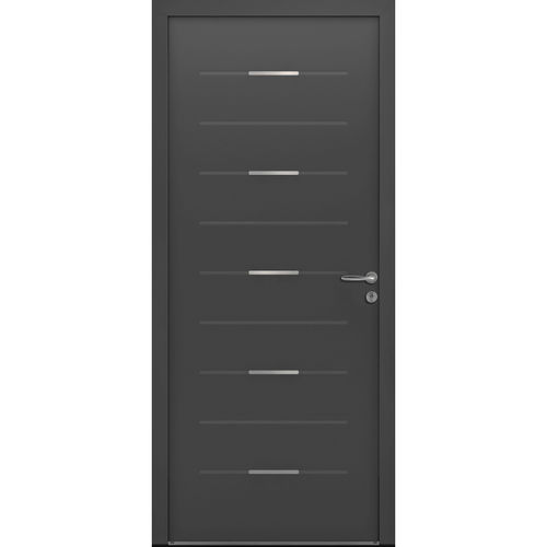 Entry door - Mako  - USINE-ONLINE - aluminum / swing / contemporary