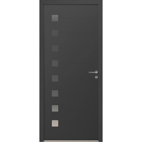 Entry door - Uzes  - USINE-ONLINE - aluminum / swing / contemporary