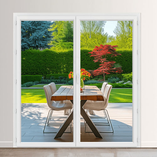 Swing French door - VEKA  - USINE-ONLINE - PVC / double-glazed / triple-glazed