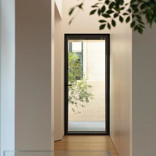 Entry door - 86 - SLEEK (SHANGHAI) INTELLIGENT SYSTEM CO., LTD. - aluminum / steel / aluminum alloy
