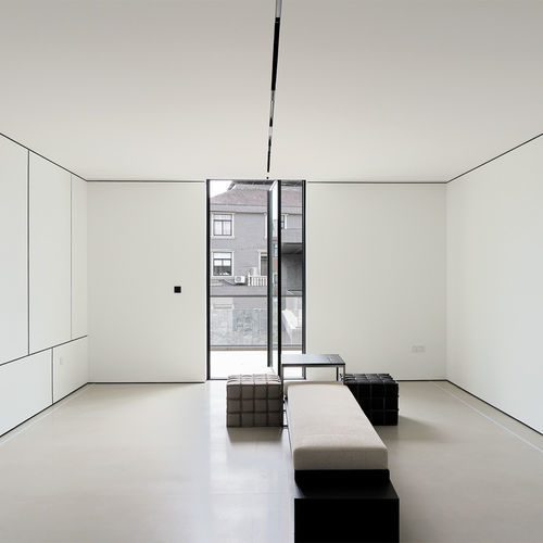 Sliding French door - 146 Series - SLEEK (SHANGHAI) INTELLIGENT SYSTEM CO., LTD. - pivoting with offset axis / glass / aluminum