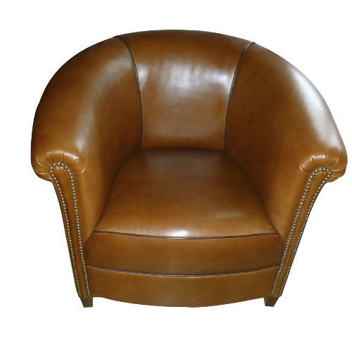 Traditional club chair - Checkroom - L'Atelier du Club - leather / fir / handmade