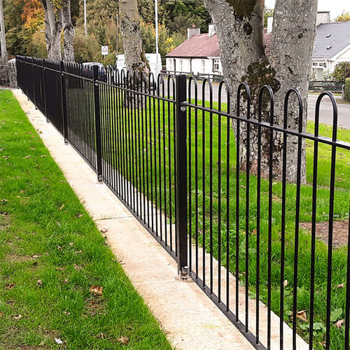 Fence with bars - FDCI108001 - Fence Depot - industrial / galvanised steel / straight