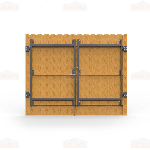 Swing gate - FDR205001 - Fence Depot - left / steel / panel